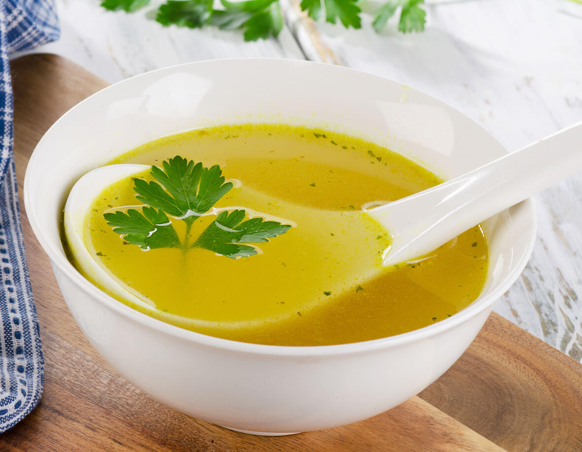 Caldo de verduras detox