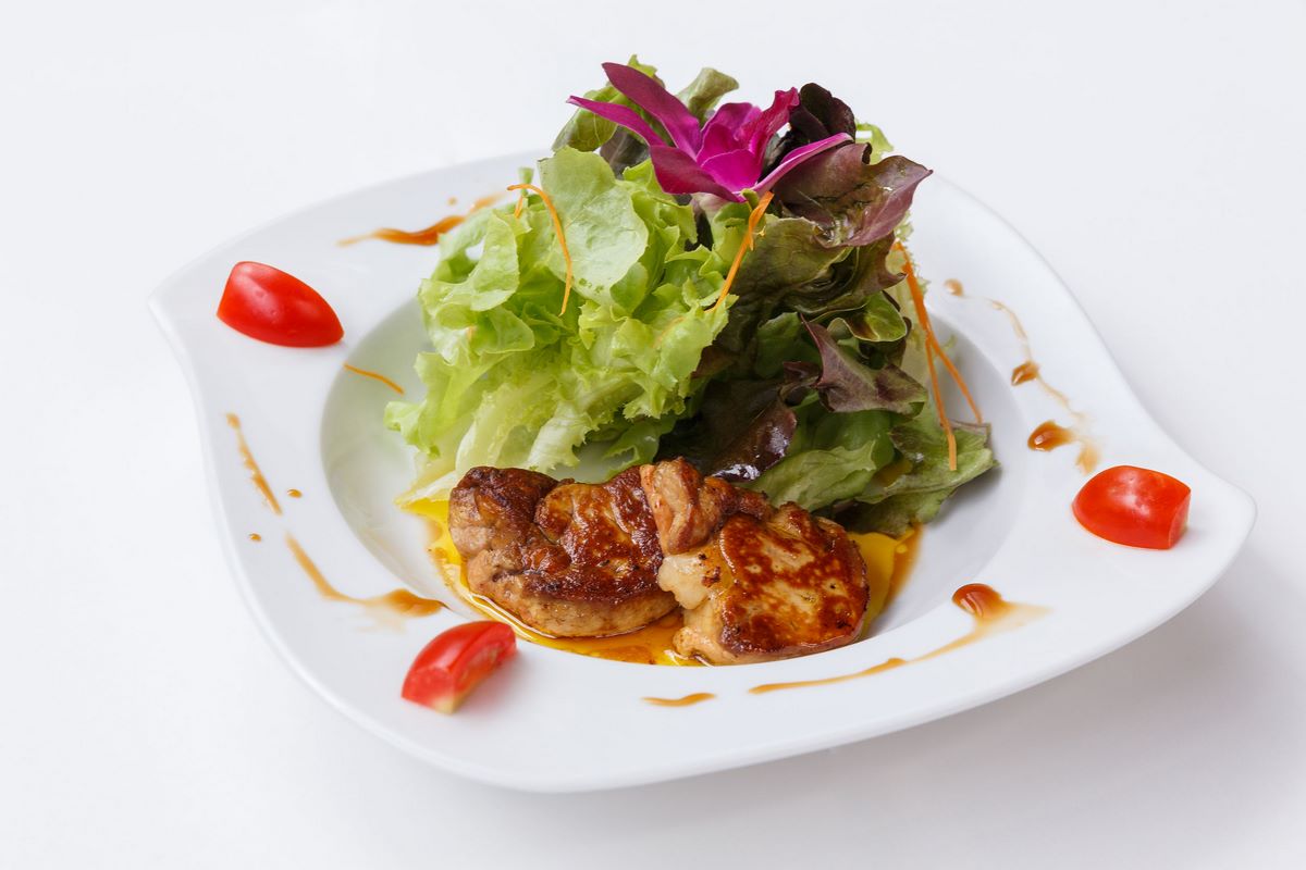 receta ensalada de foie con cecina oblanca garlaiz