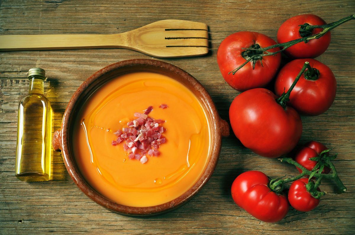 receta salmorejo tomate pimientos oblanca
